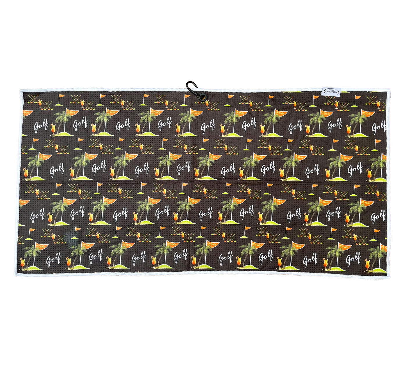 Printed Microfiber Golf Towel - 19th Hole