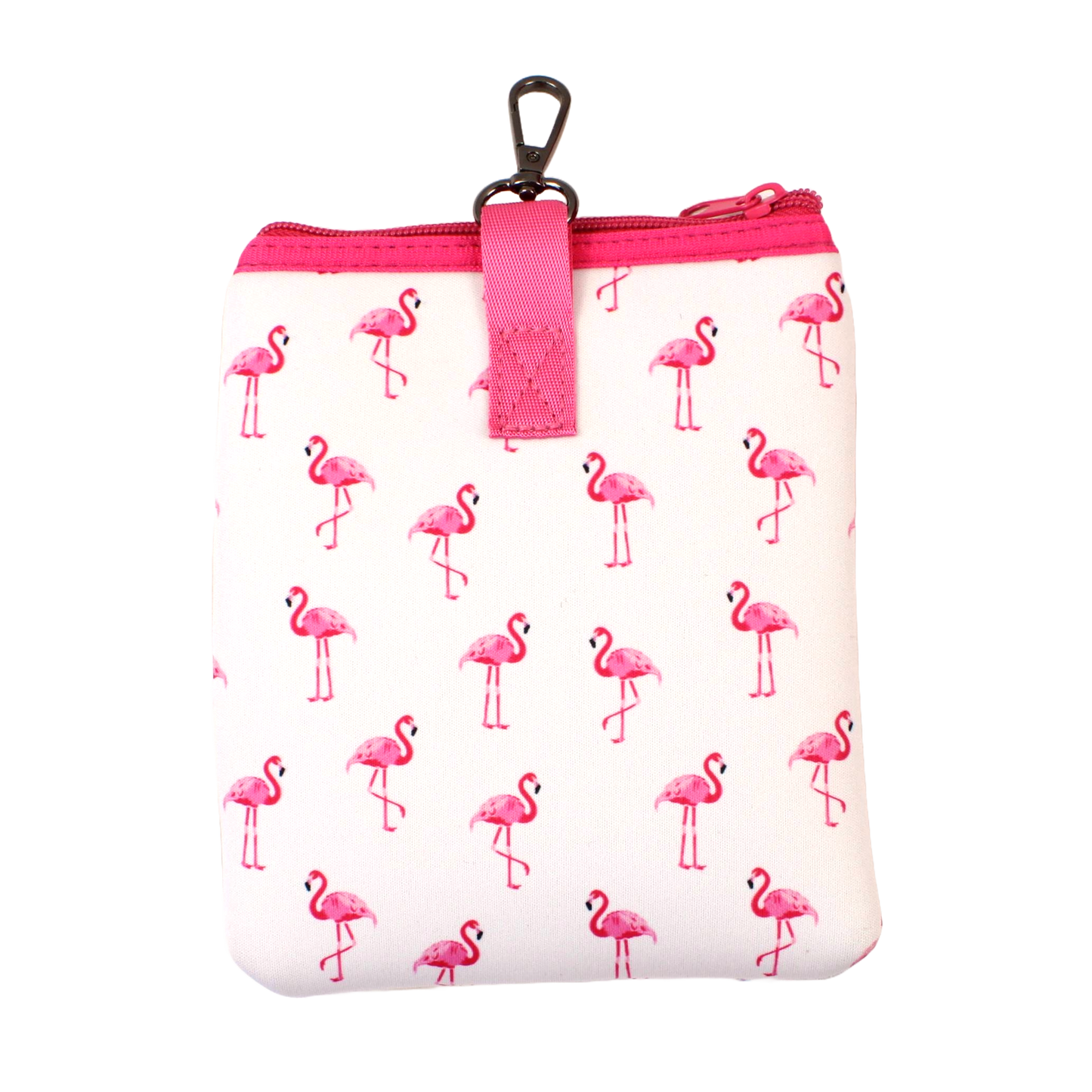 Double Zip Pouch - Flamingo