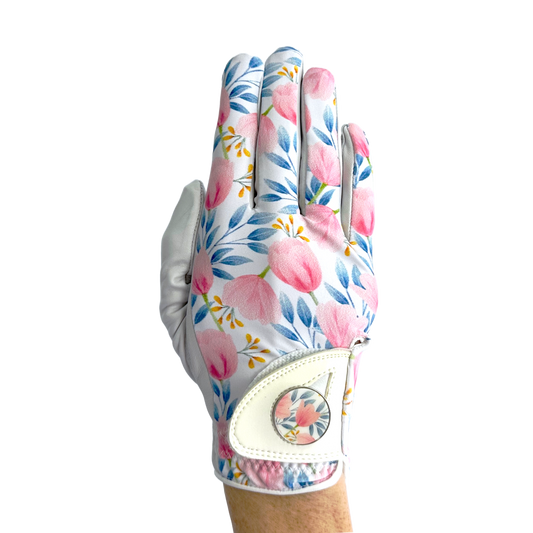 Flowers - Right -  Ladies Golf Glove