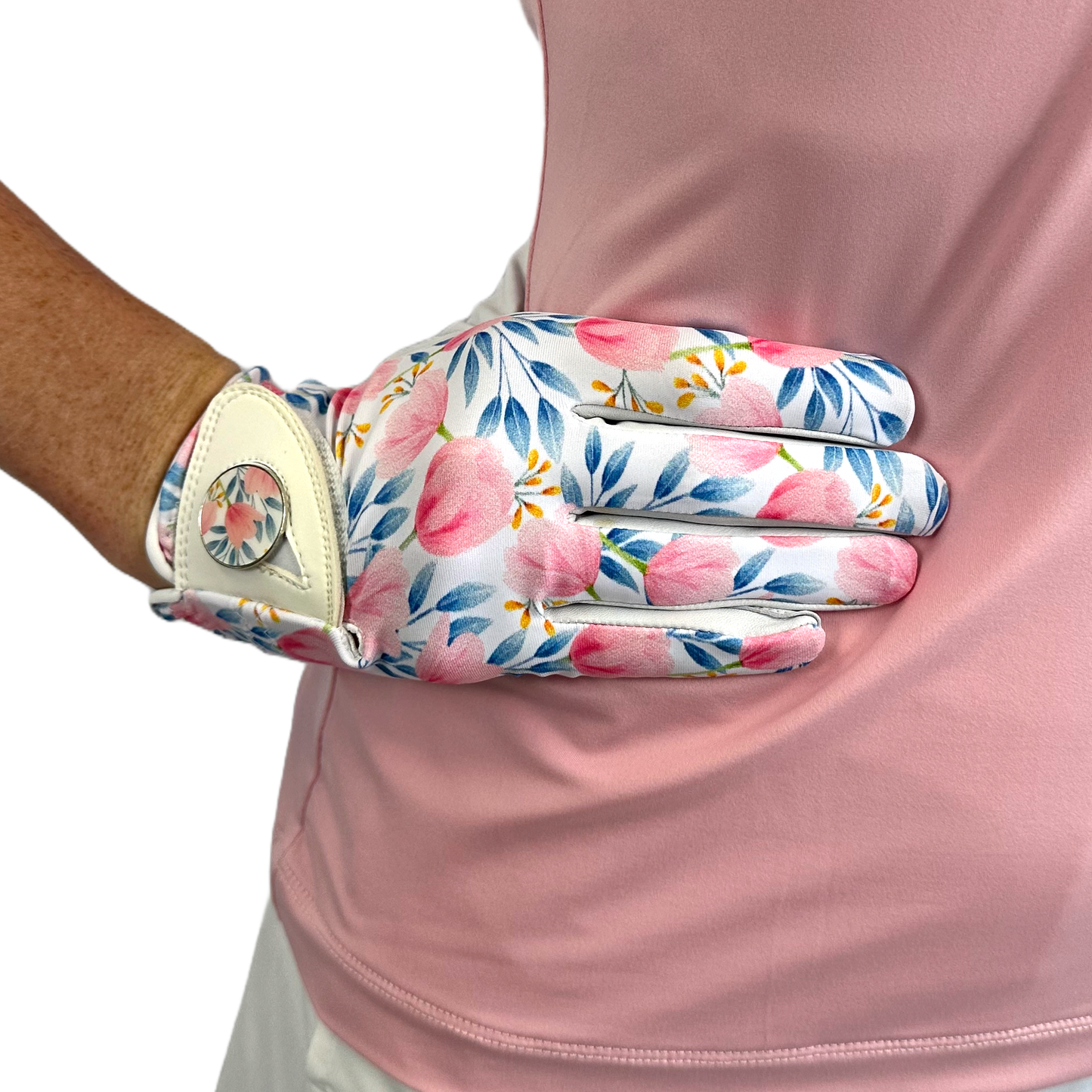 Flowers - Right - Ladies Golf Glove