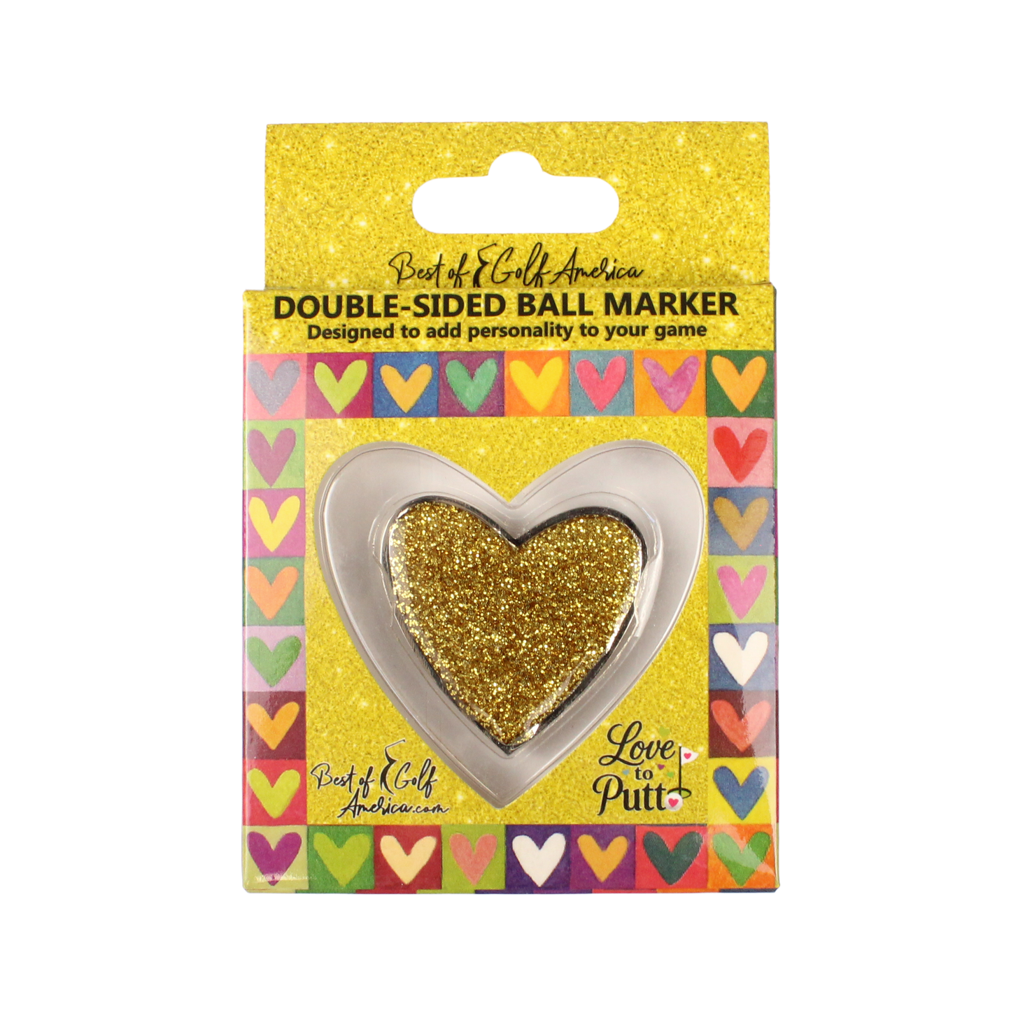 Goldie One Putt - Love to Putt Ball Marker