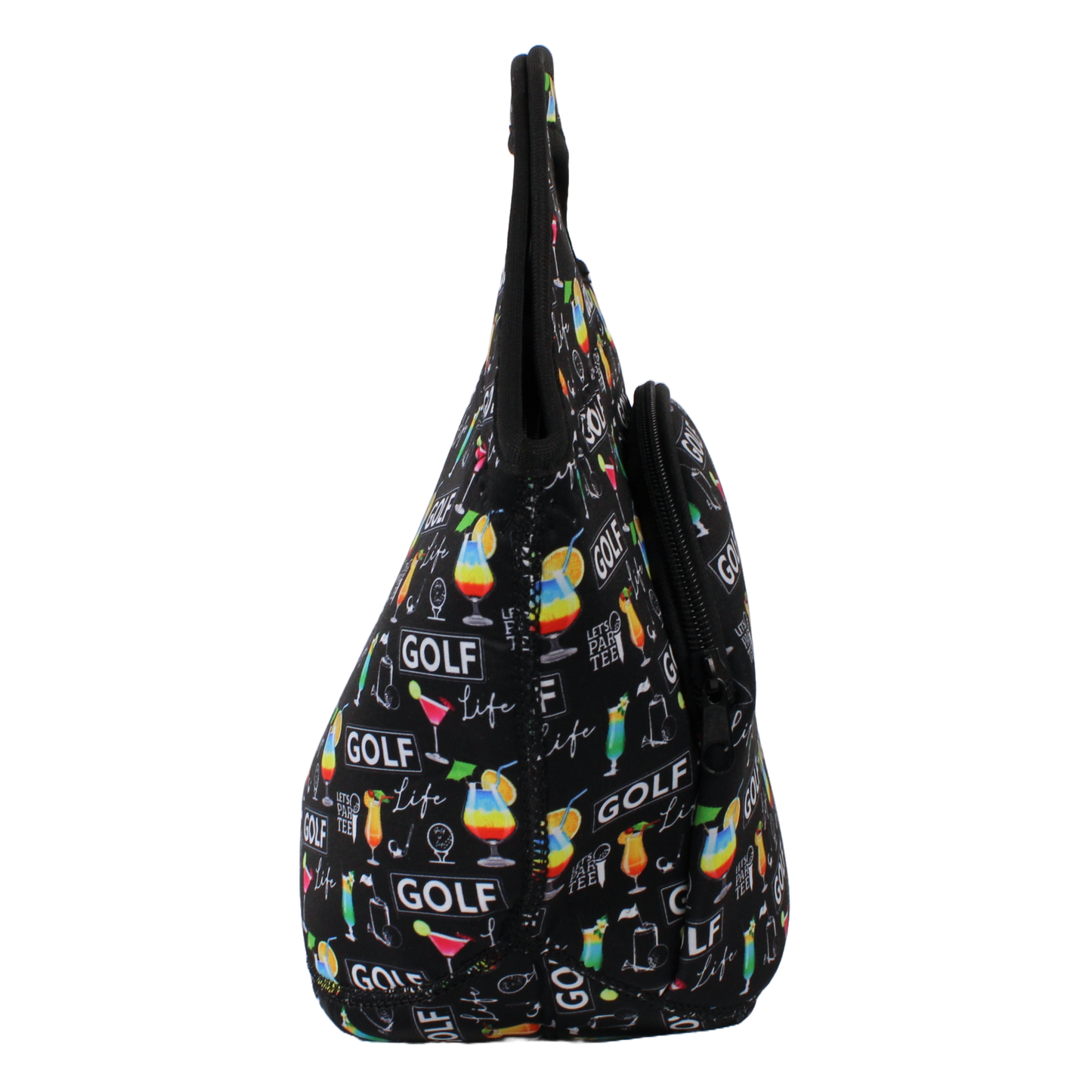 Neoprene Lunch Bag with Pocket - Golfaholic