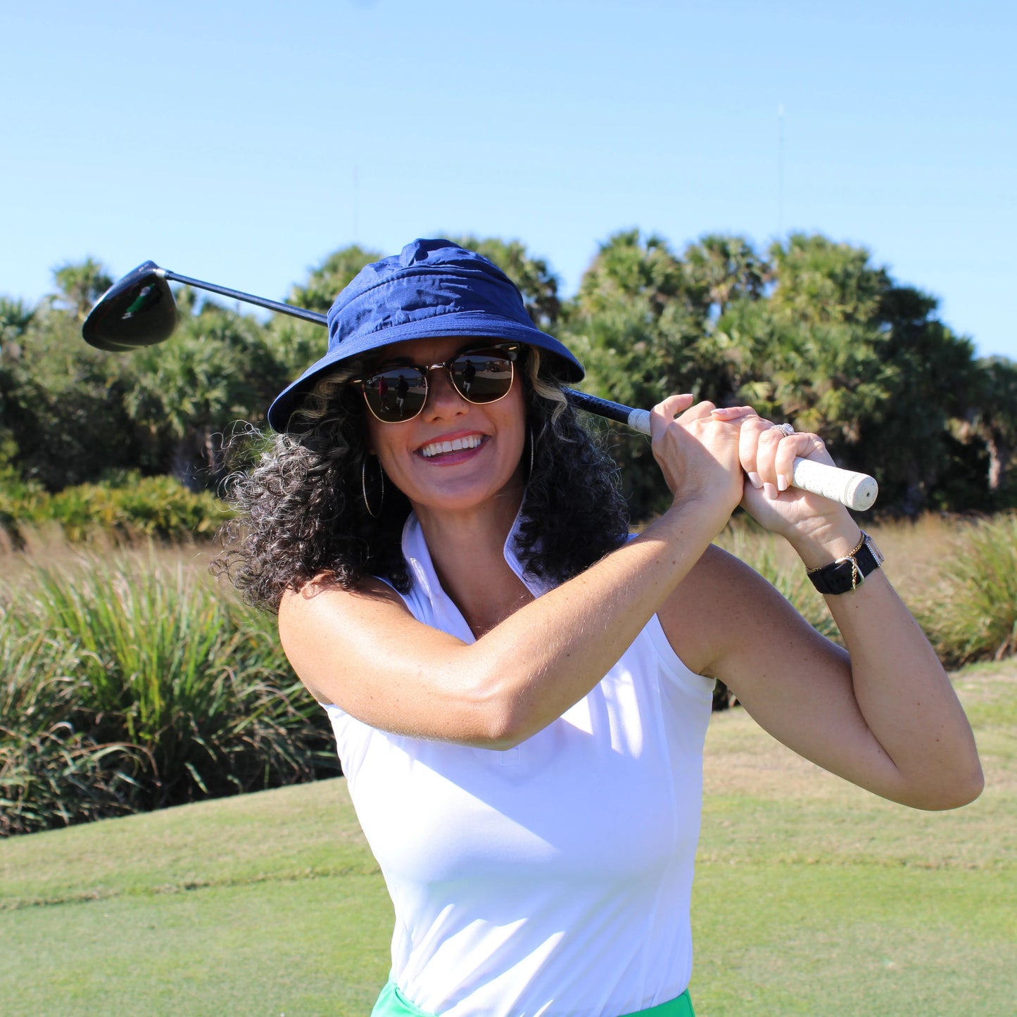 Ladies Visor - Navy Blue