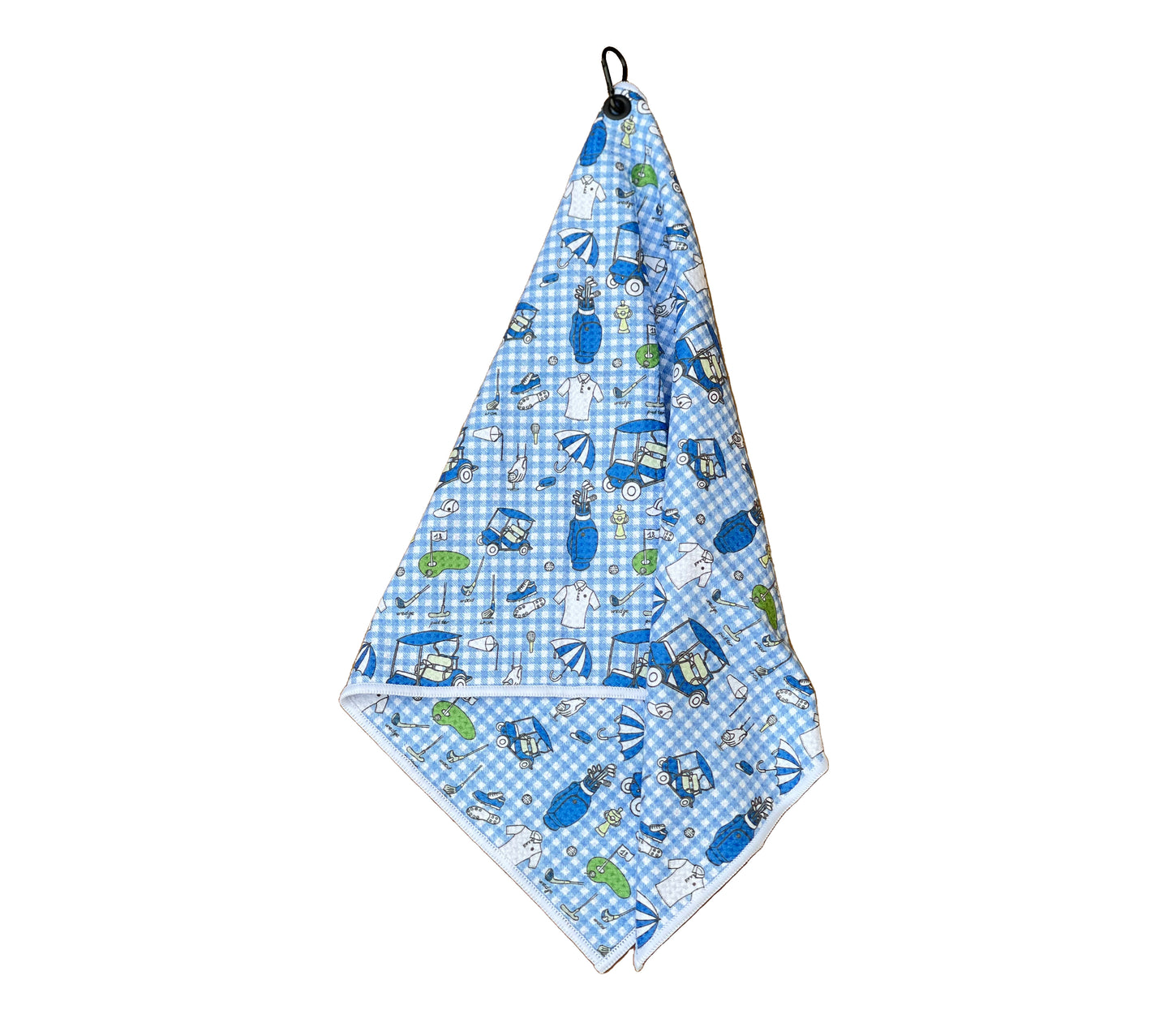 Printed Microfiber Golf Towel - Ladies Day Out (Blue)
