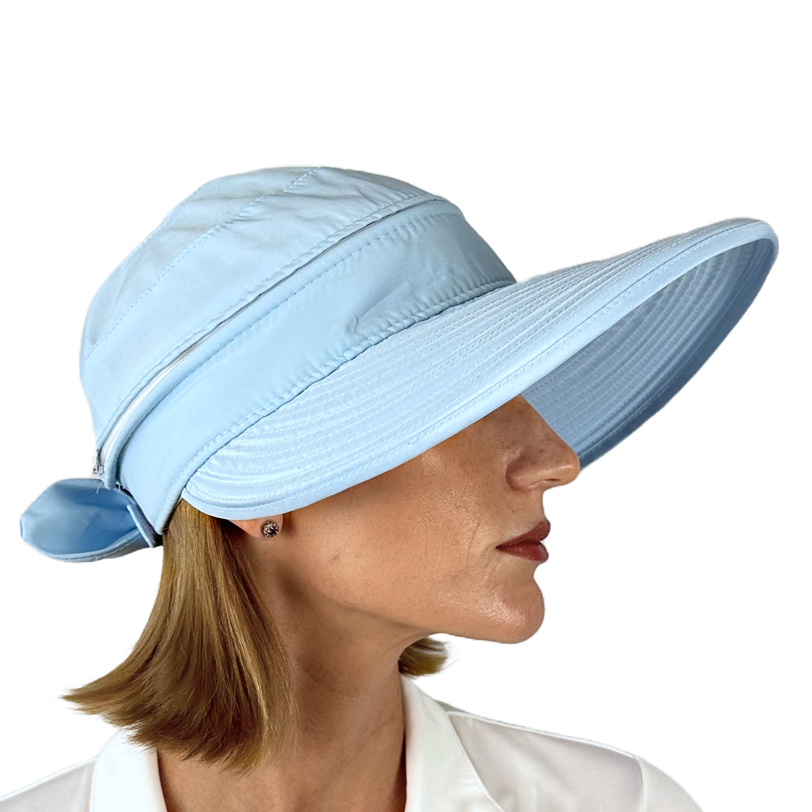 Ladies Visor Light Blue – Best of Golf America