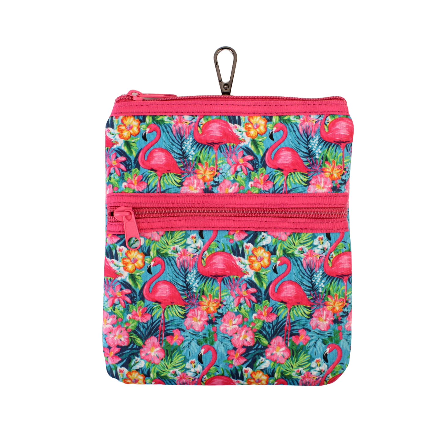 Double Zip Pouch - Midnight Birdie