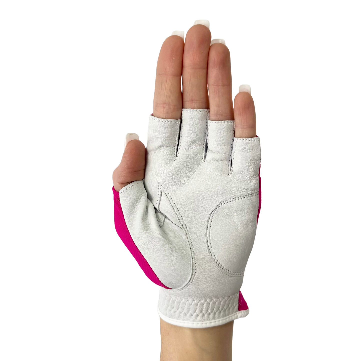 Pink Half Finger - Ladies Golf Glove