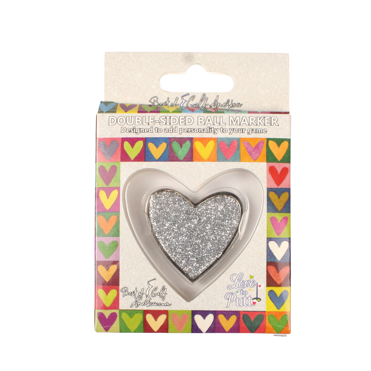 Platinum Putt - Love to Putt Ball Marker