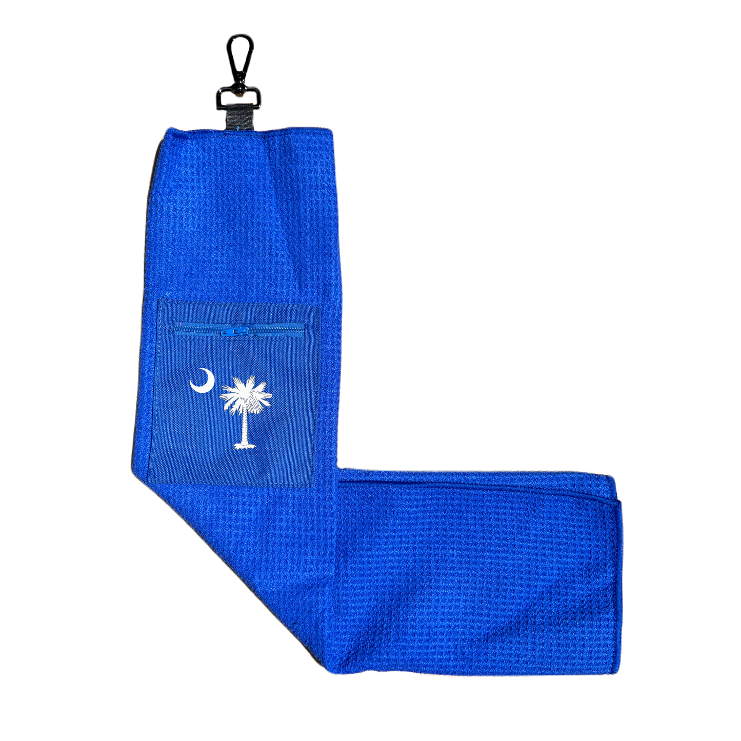 Microfiber Golf Towel w/ Pocket - Blue (Design 20)