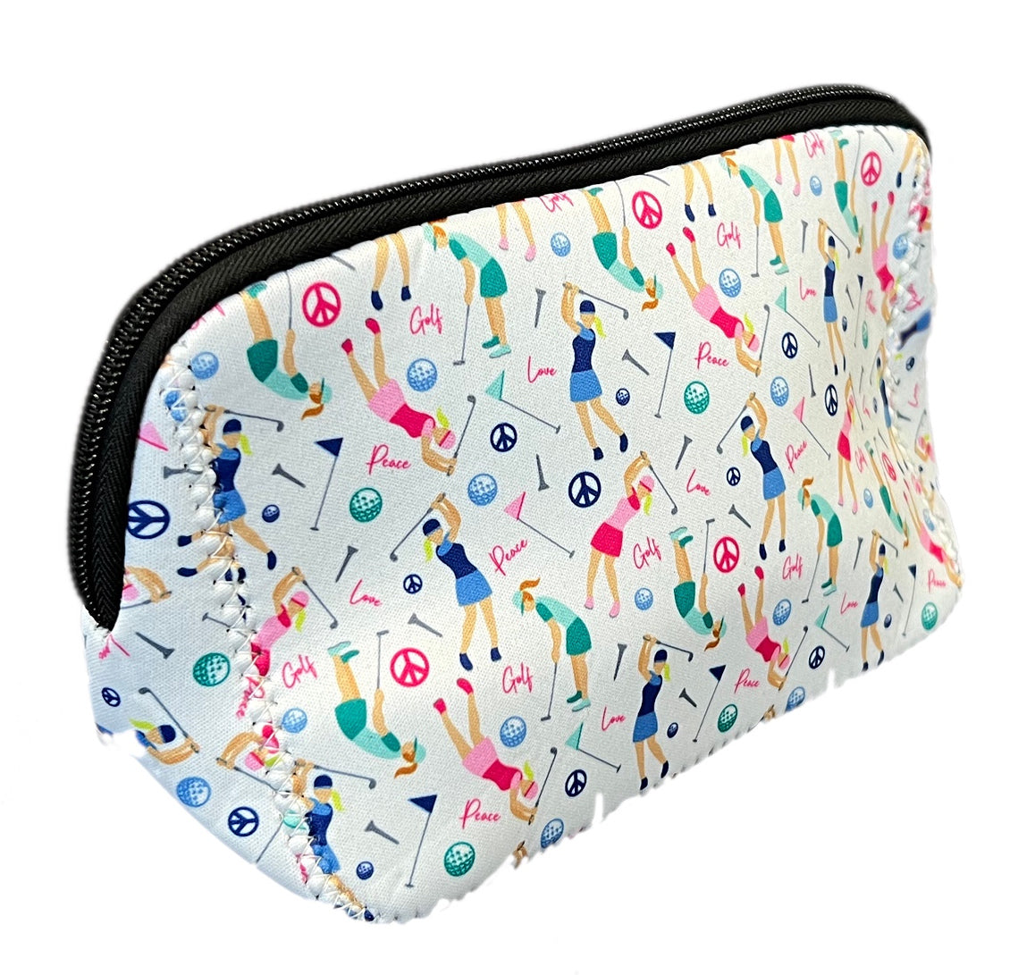 Neoprene Cosmetic Pouch - Swinging Ladies