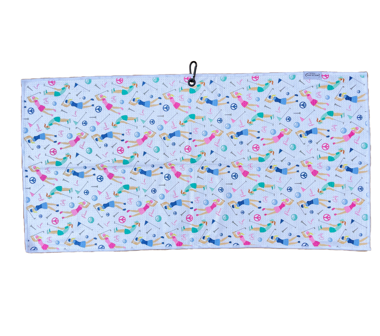 Printed Microfiber Golf Towel - Swinging Ladies