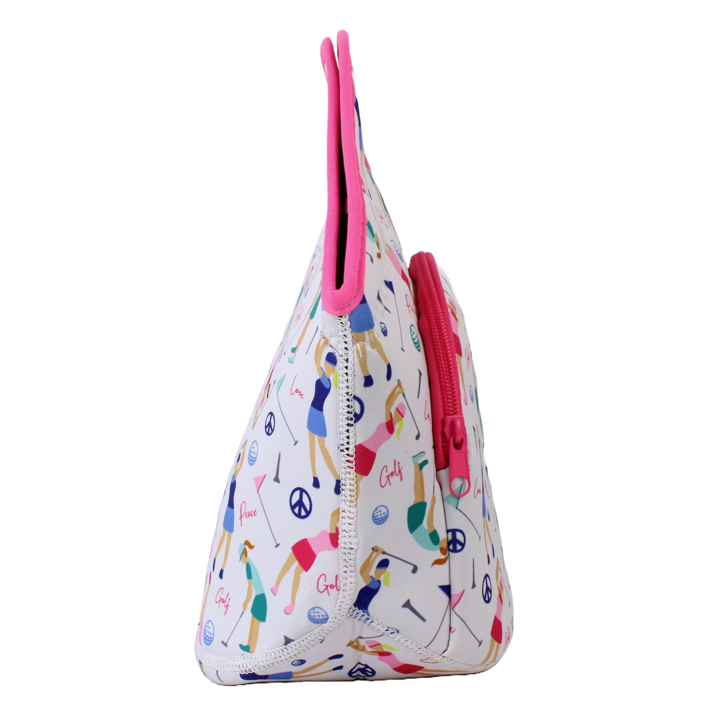 Neoprene Lunch Bag with Pocket - Swinging Ladies