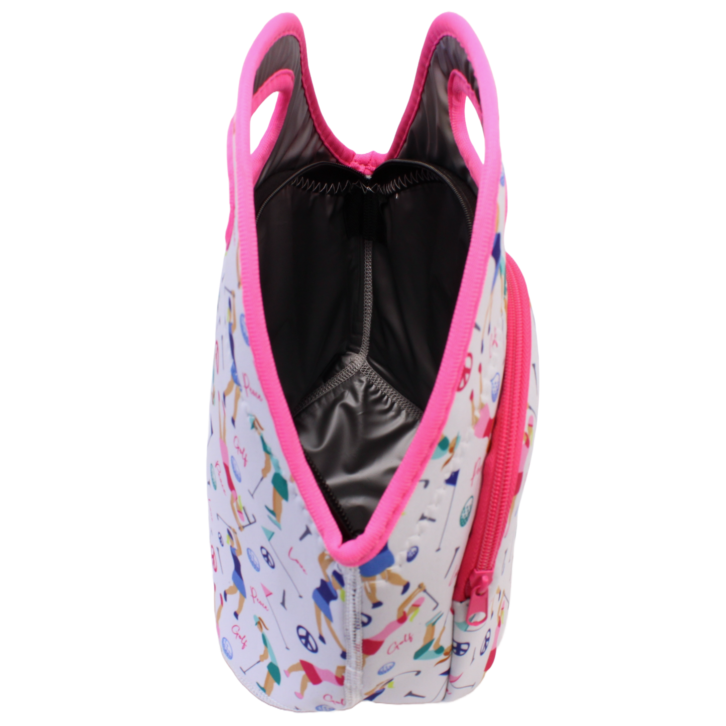 Neoprene Lunch Bag with Pocket - Swinging Ladies