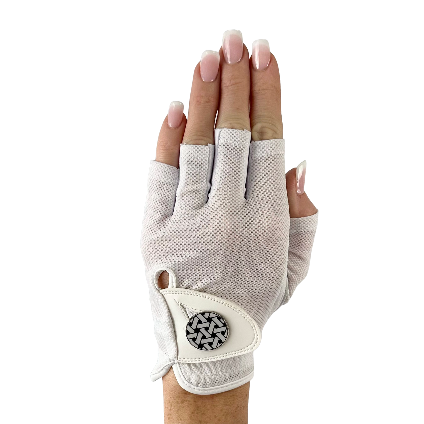 White Half Finger - Ladies Golf Glove