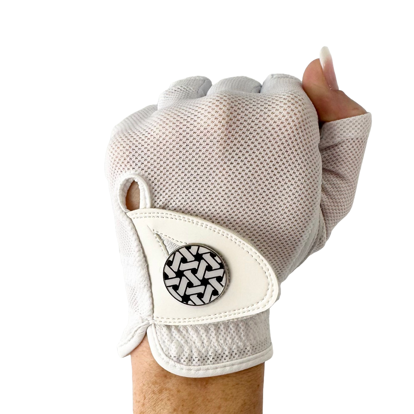 White Half Finger - Ladies Golf Glove
