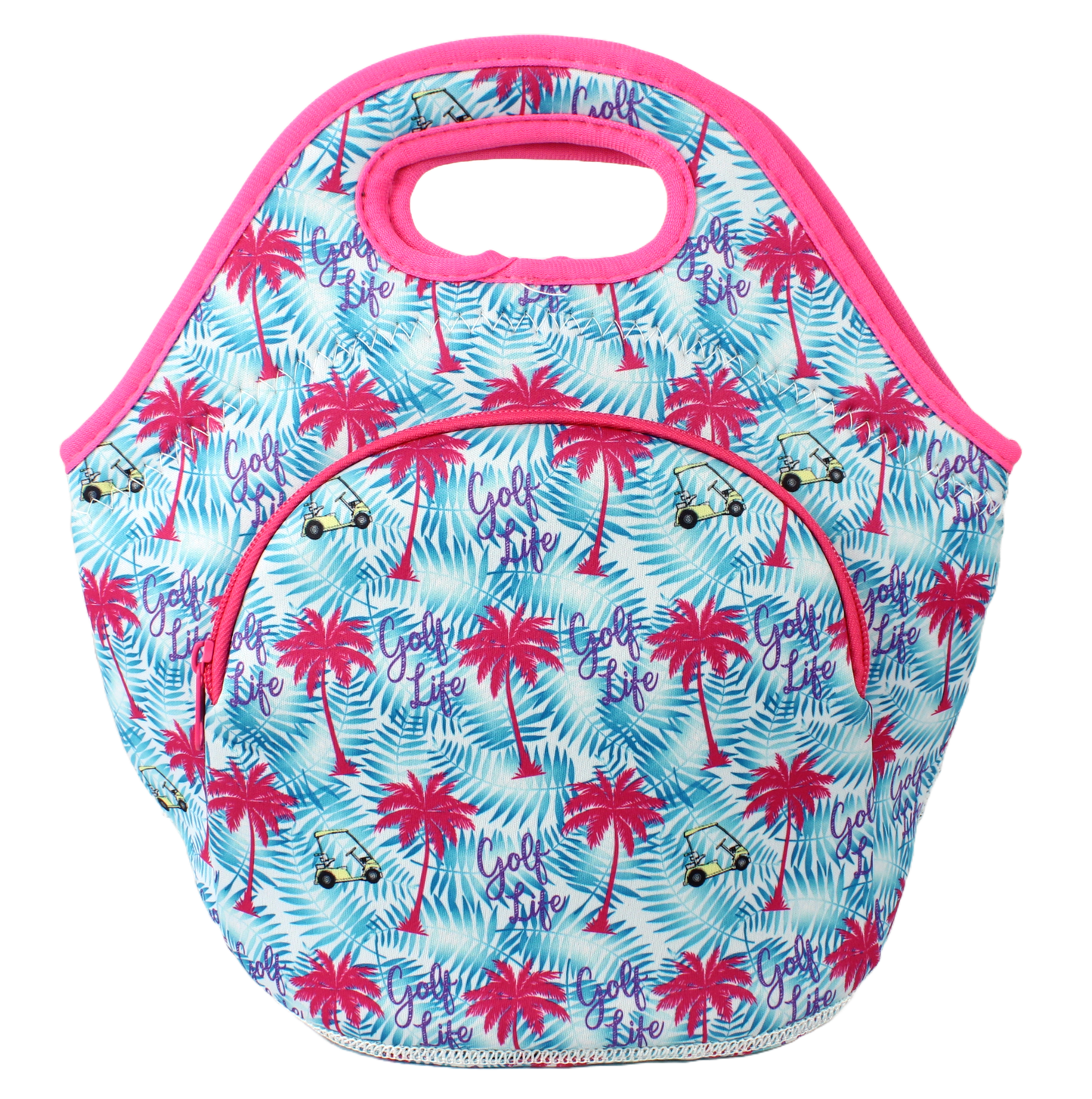 Neoprene Lunch Bag with Pocket - Golf Life