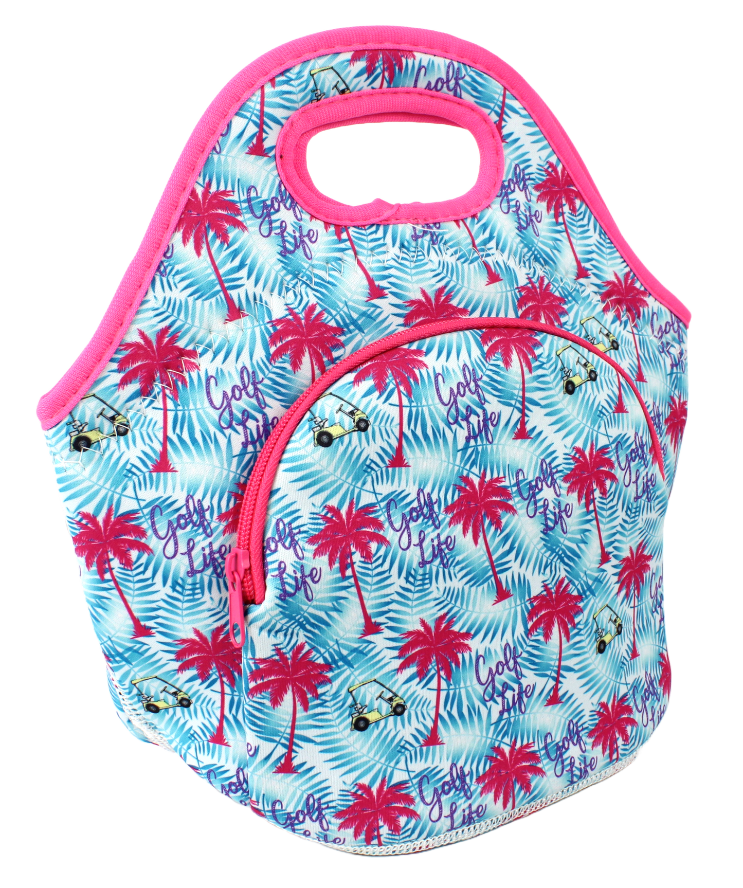 Neoprene Lunch Bag with Pocket - Golf Life