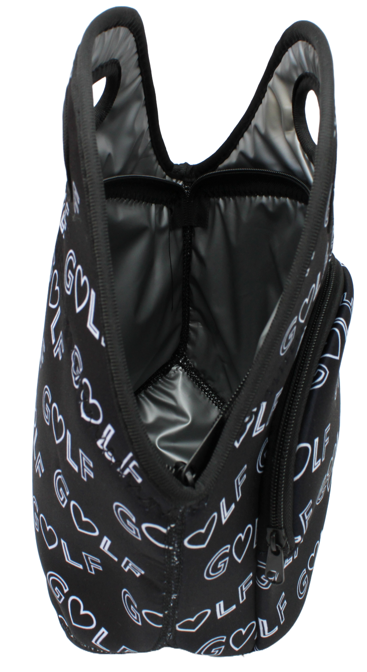 Neoprene Lunch Bag with Pocket - Love Golf