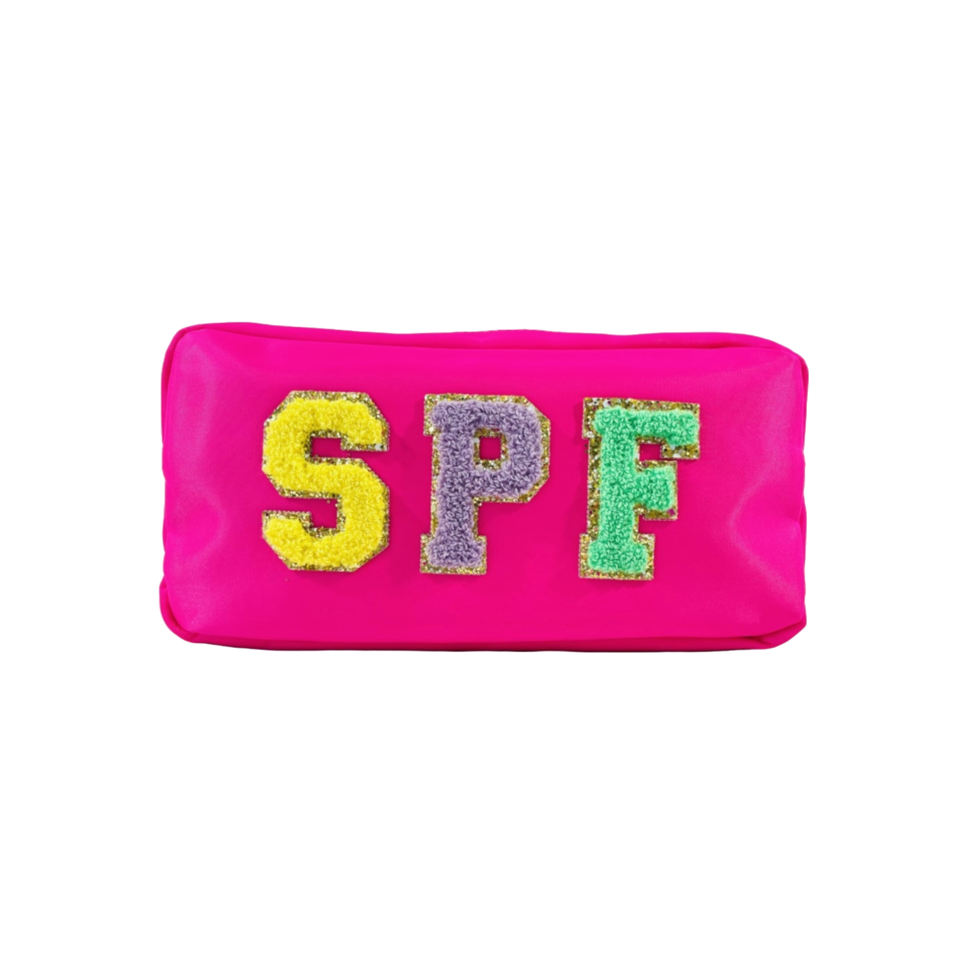 "SPF" (Pink with Multi Letters)