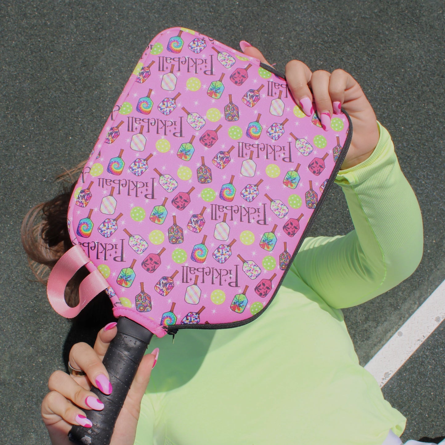 Pickleball Paddle Holder - Pink