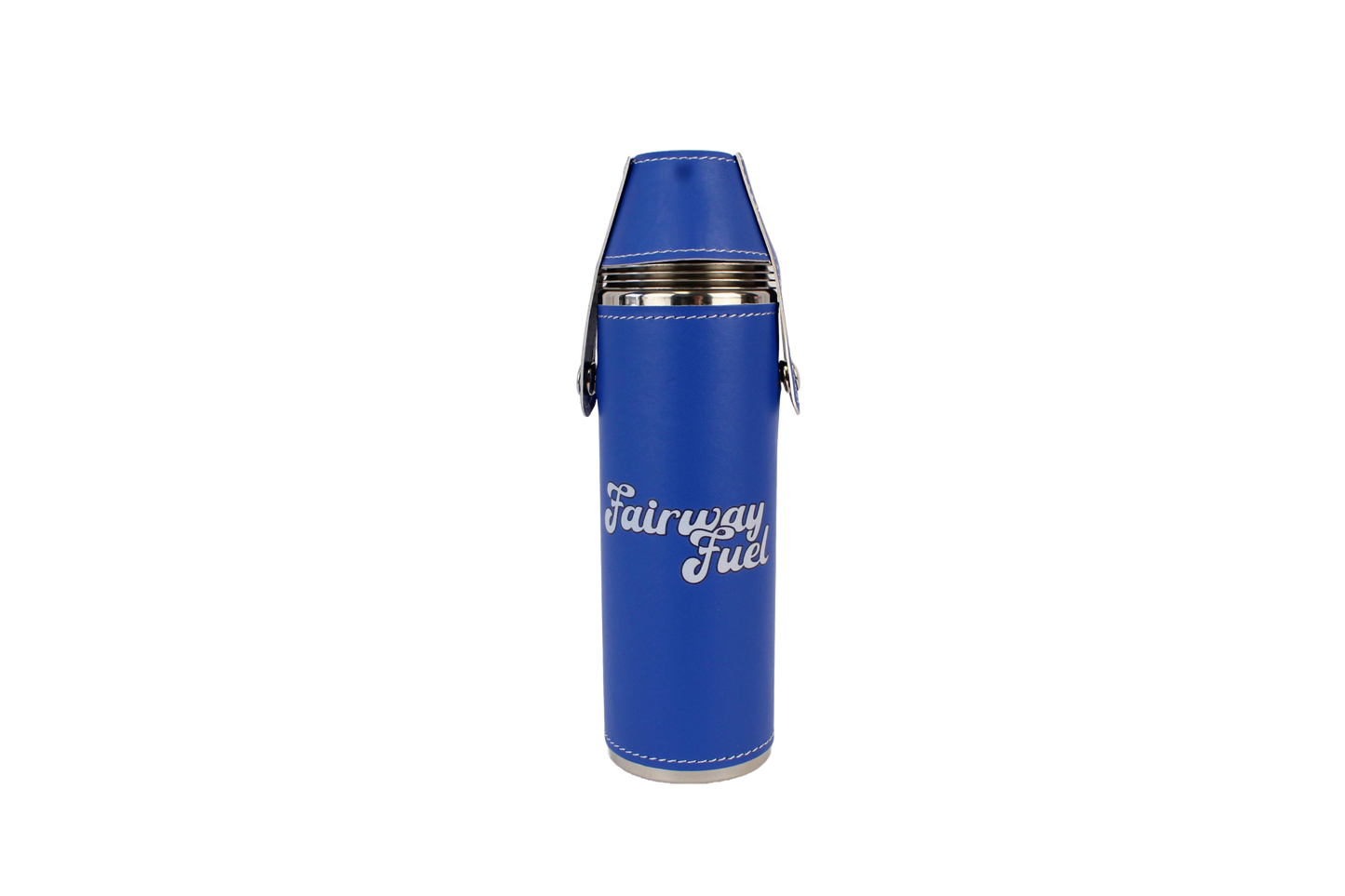 FORE Shot Flask with Shot Glasses - Blue
