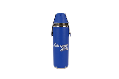 FORE Shot Flask with Shot Glasses - Blue