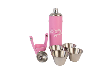 FORE Shot Flask with Shot Glasses - Pink