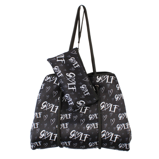 Fashion Tote Bag - Heart Golf (Black)