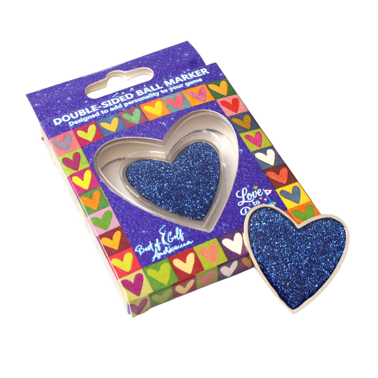Blue Birdie Putt - Love to Putt Ball Marker