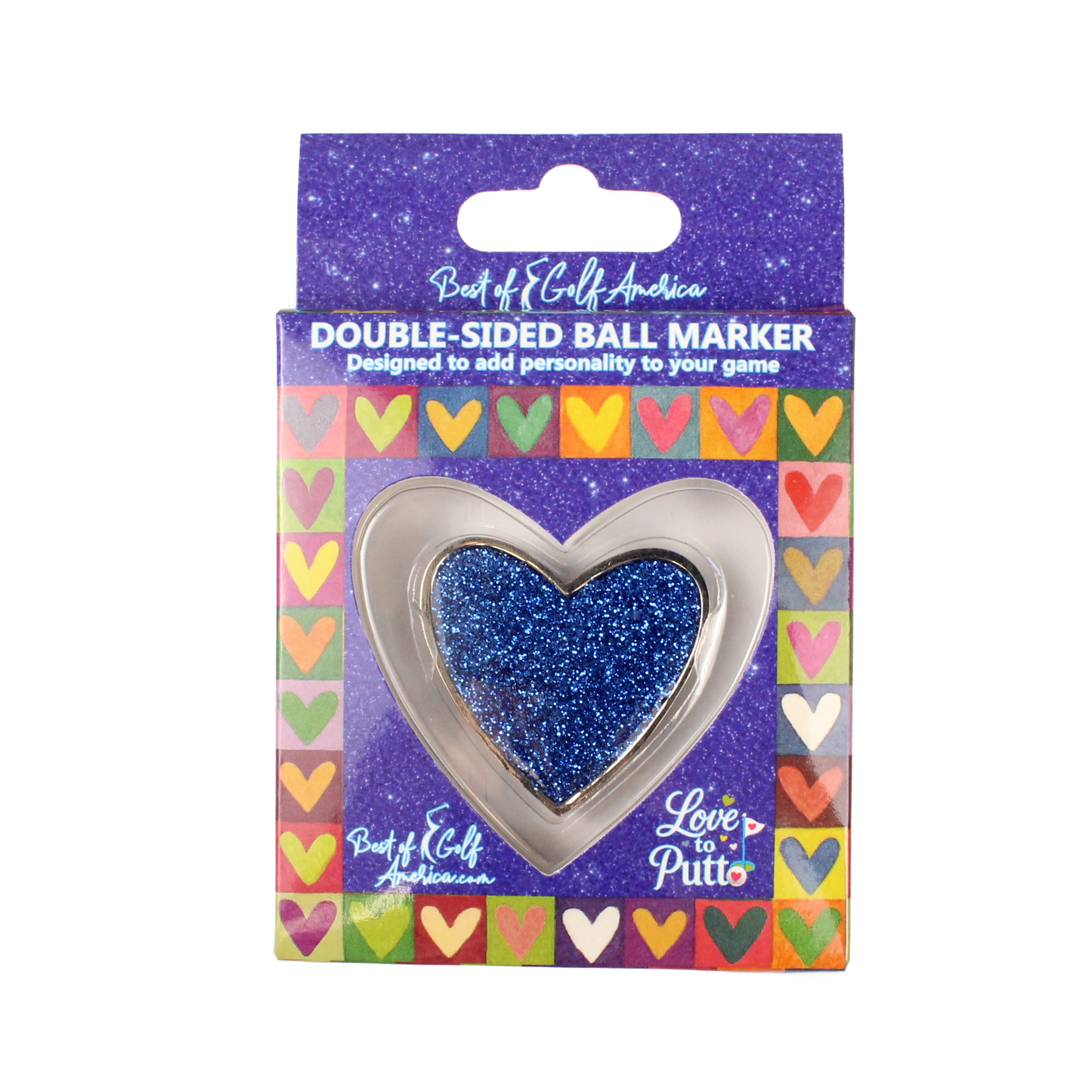 Blue Birdie Putt - Love to Putt Ball Marker