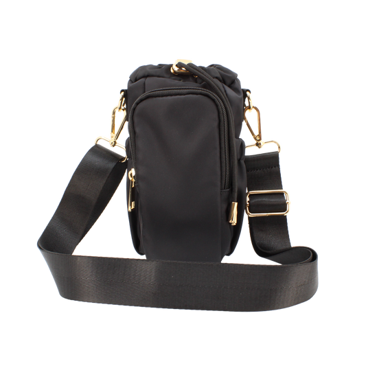 Crossbody Bottle Bag - Black