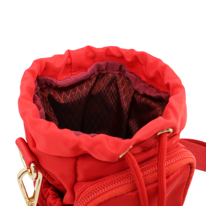 Crossbody Bottle Bag - Club Red