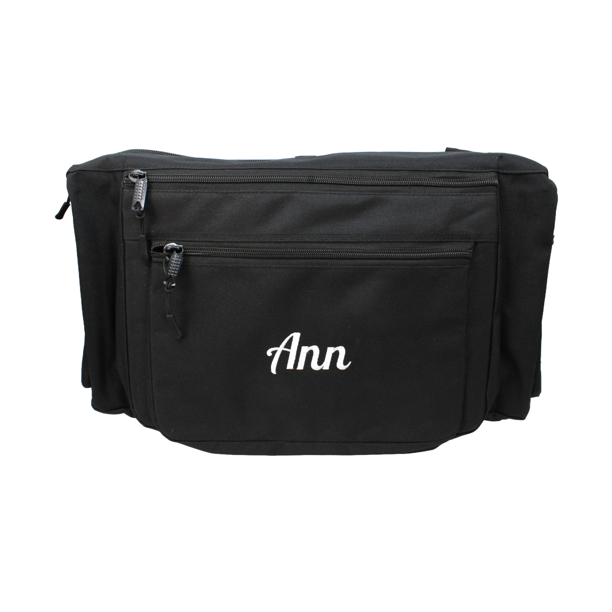 Cart Caddy with Embroidered Name - Black