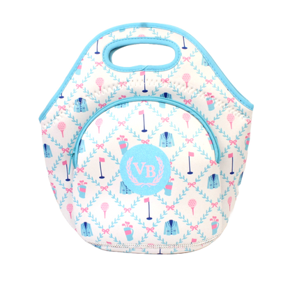 Neoprene Lunch Bag with Pocket - Clubhouse Classic