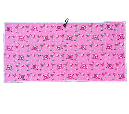 Printed Microfiber Golf Towel - Cosmo