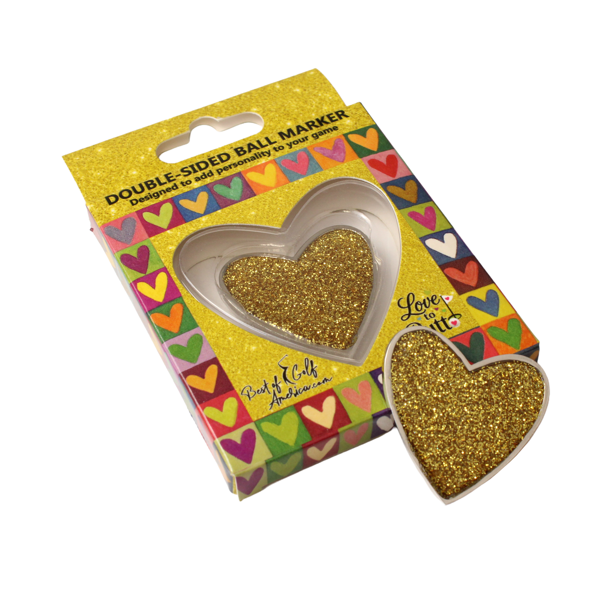 Goldie One Putt - Love to Putt Ball Marker