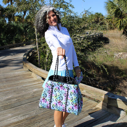 Fashion Tote Bag - Rainbow Python
