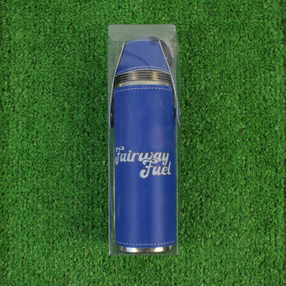 FORE Shot Flask with Shot Glasses - Blue