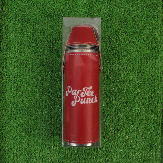 FORE Shot Flask with Shot Glasses - Red