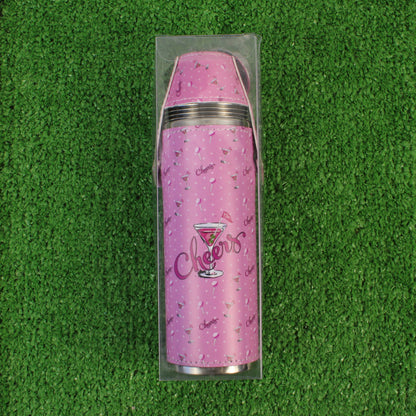 FORE Shot Flask with Shot Glasses - Cheers