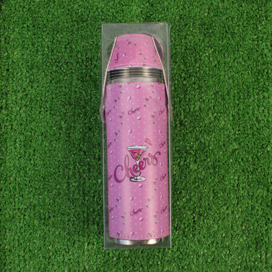 FORE Shot Flask with Shot Glasses - Cheers