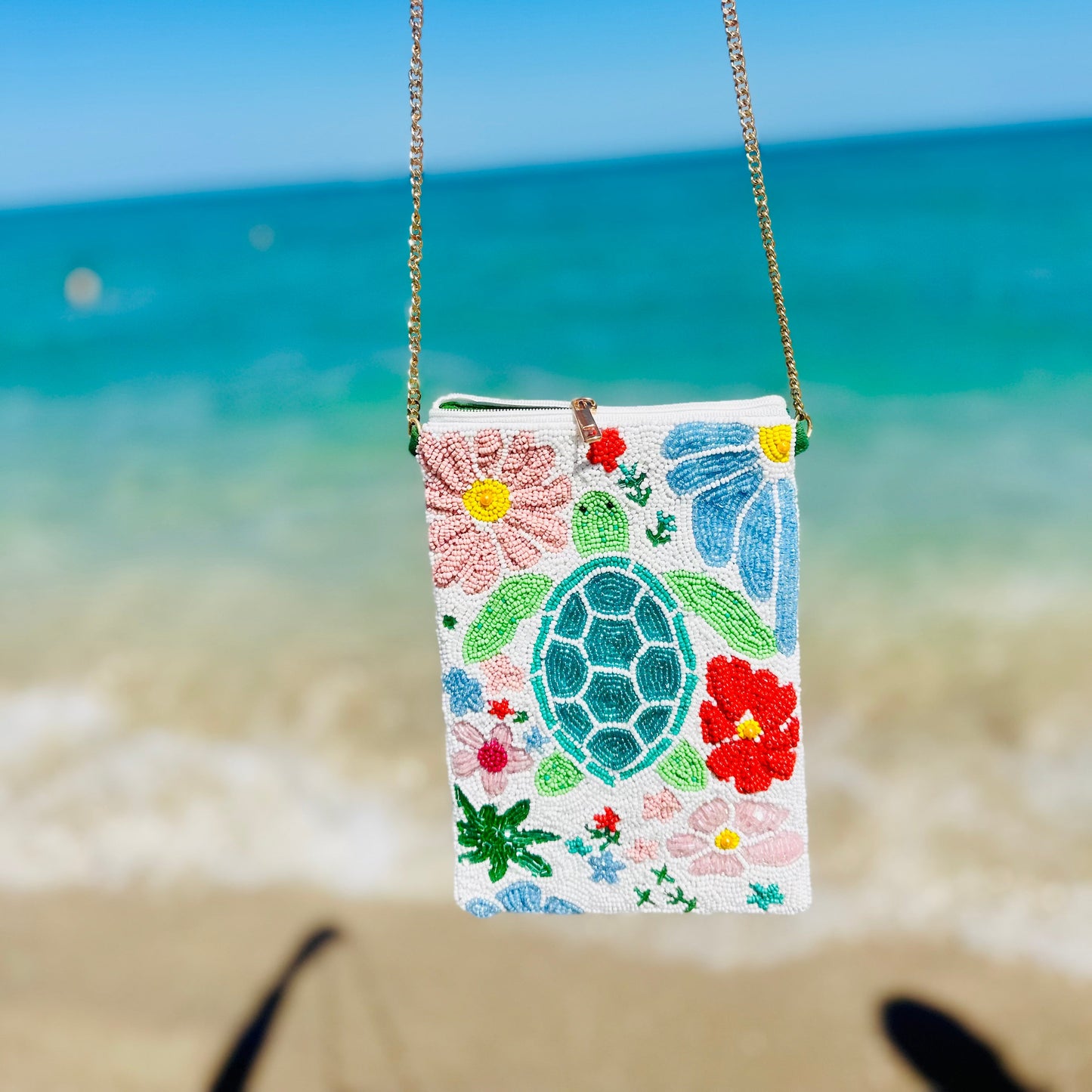 Sea Turtle - Beaddie Phone Bag