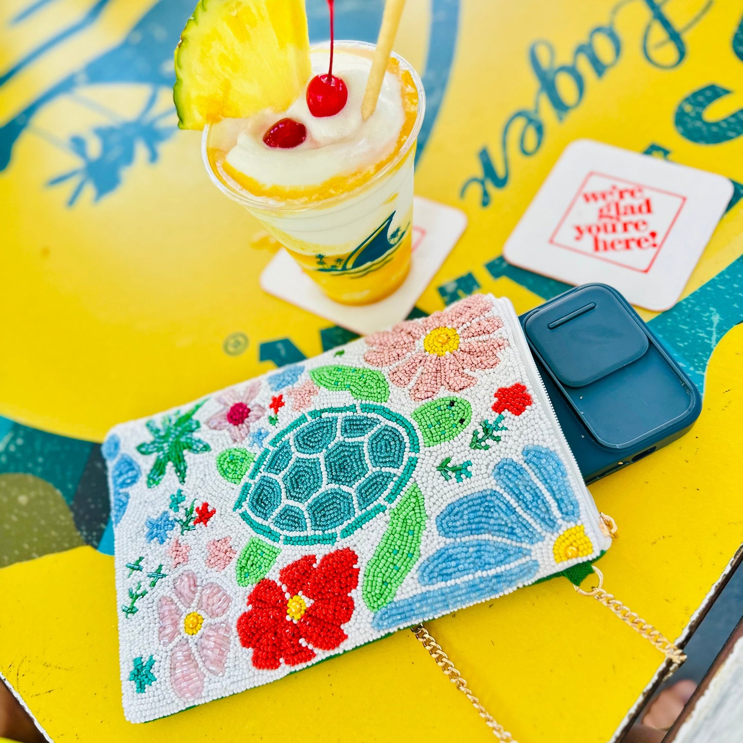 Sea Turtle - Beaddie Phone Bag