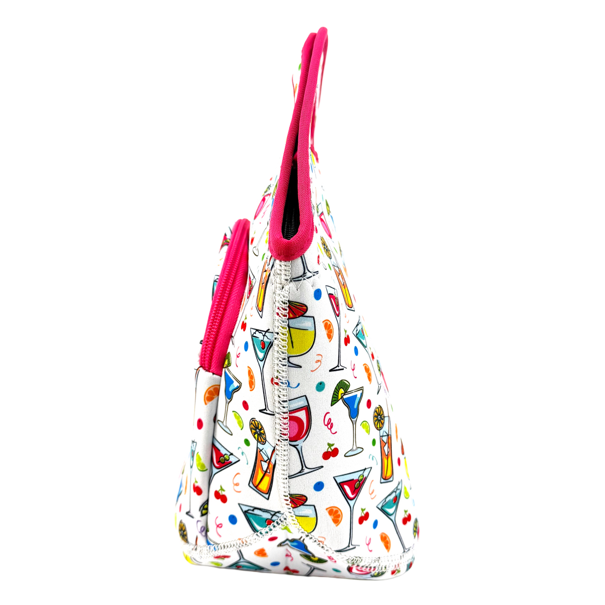Neoprene Lunch Bag with Pocket - Bevies on the Turn