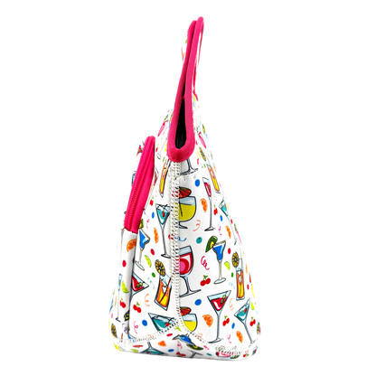 Neoprene Lunch Bag with Pocket - Bevies on the Turn