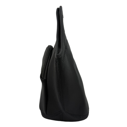 Neoprene Lunch Bag with Pocket - Black