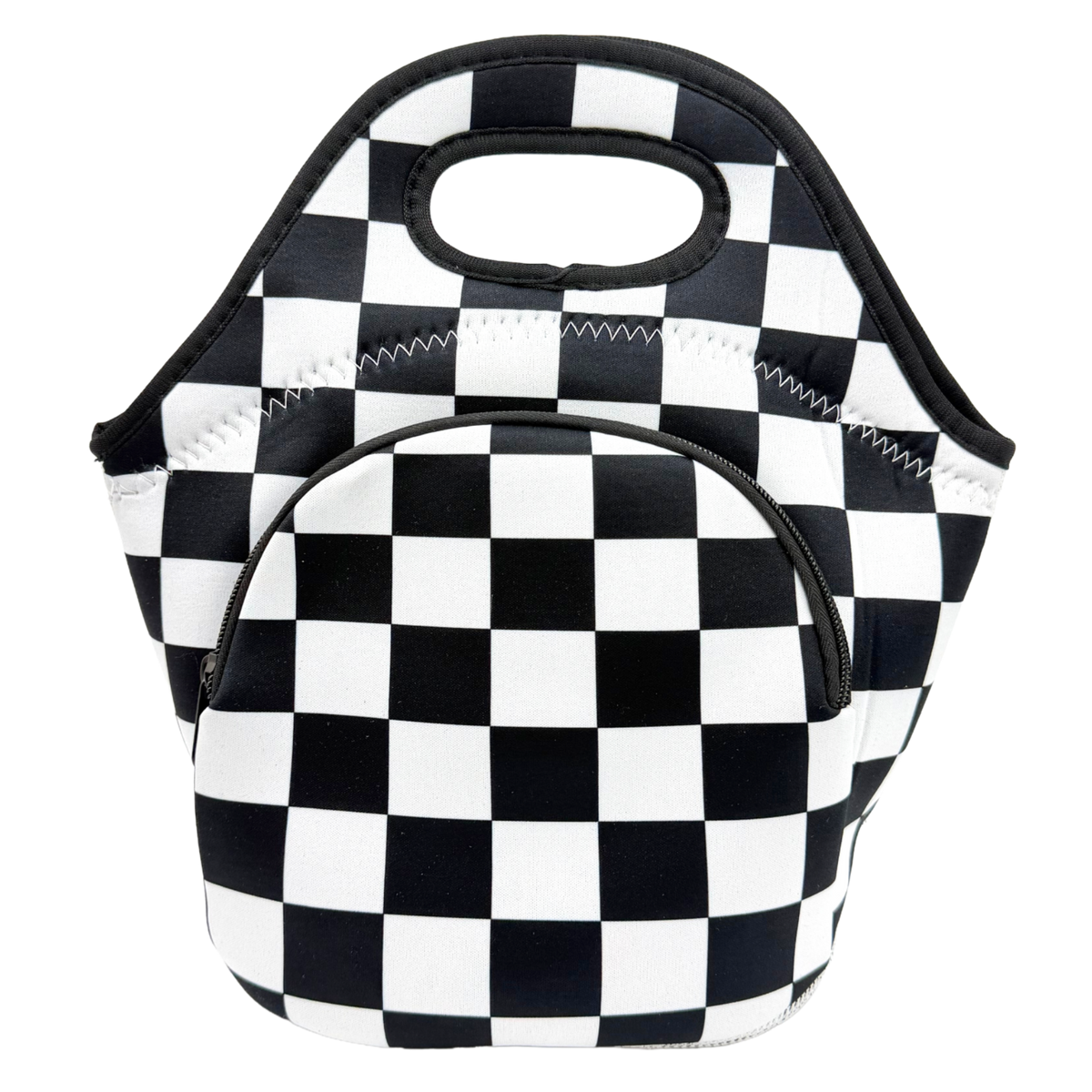 Neoprene Lunch Bag with Pocket - Par-Fect Black