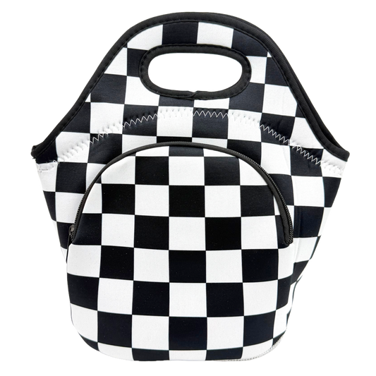 Neoprene Lunch Bag with Pocket - Par-Fect Black