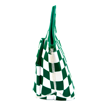 Neoprene Lunch Bag with Pocket - Par-Fect Green