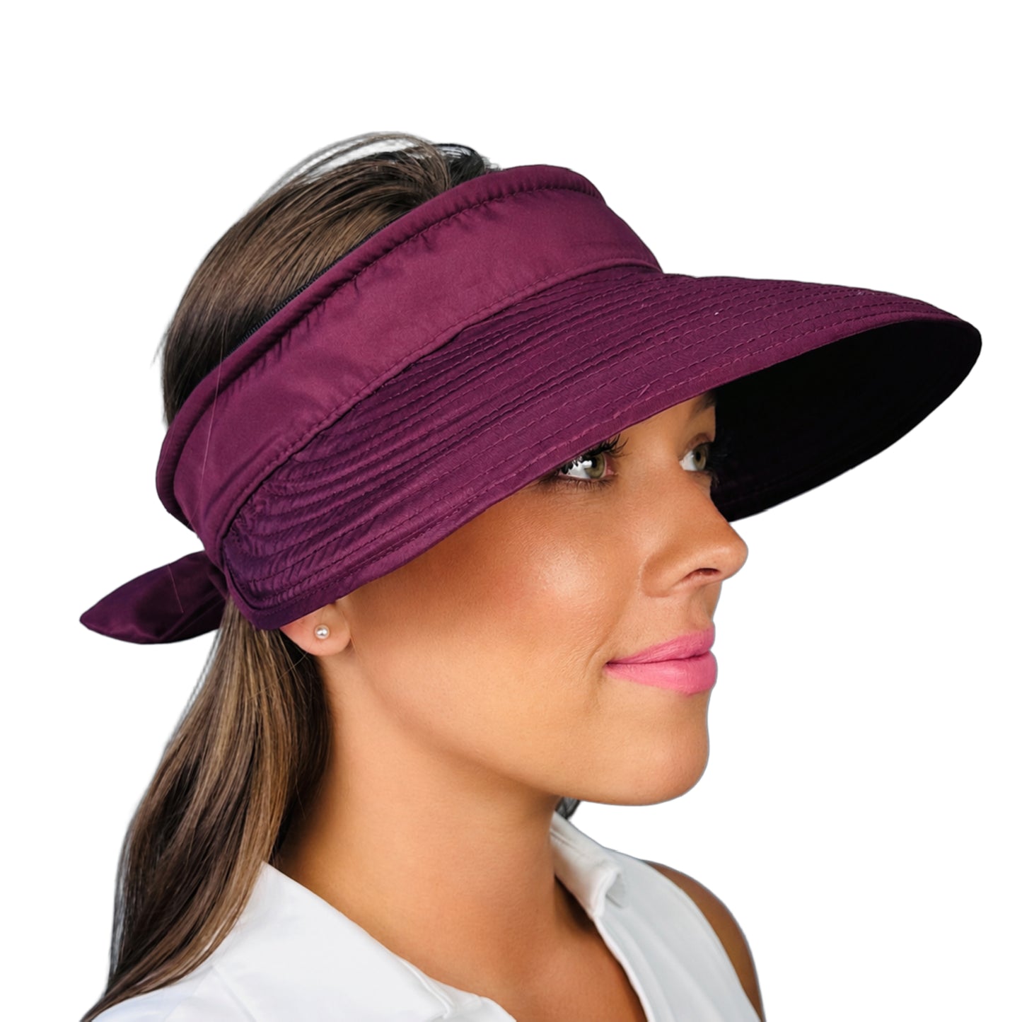 Ladies Visor - Maroon